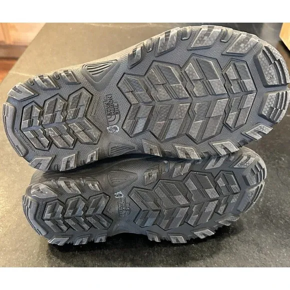 The North Face Waterproof  Boots Gray Purple Snow Rain Outer Wear Youth Size 4