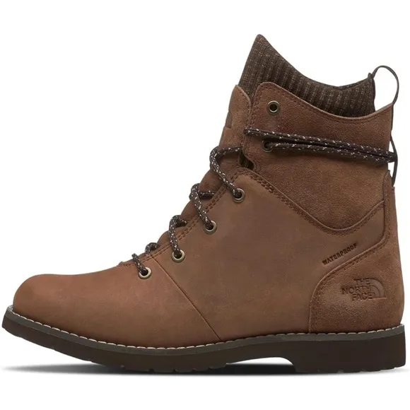 The North Face Womens Ballard lll Lace Boot Waterproof Monks Robe Brown