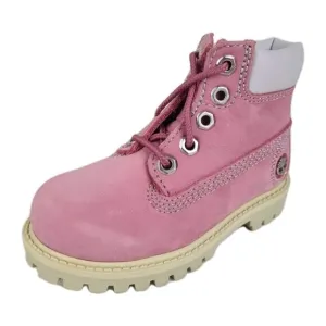 Timberland 6 In P&amp;G Leather TODDLER Premium Boot Pink Waterproof Size 7