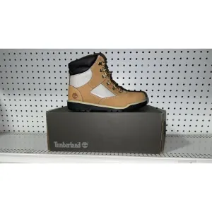 Timberland 6 Inch Field Boot Boys Youth Nubuck Casual Boots Size 6 M Wheat