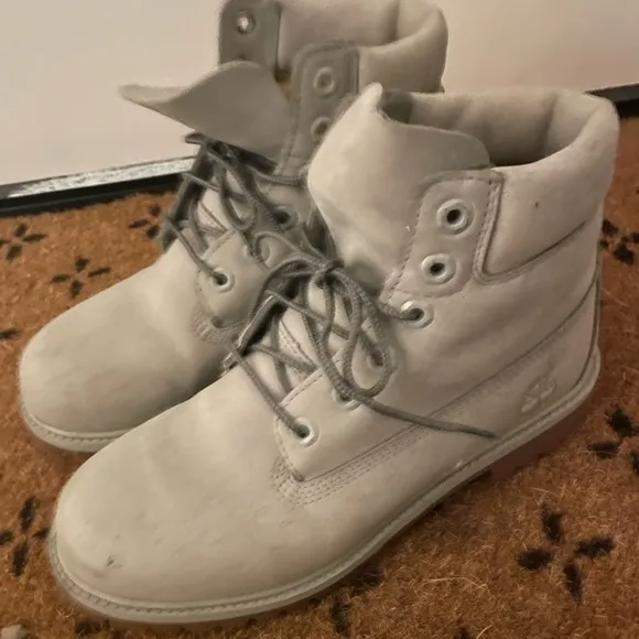 Timberland 6&quot; Premium Waterproof Lace Boots Gray