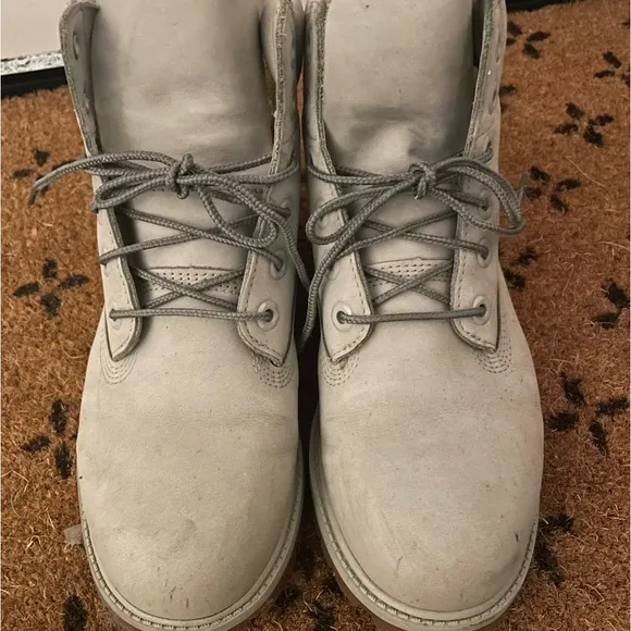 Timberland 6&quot; Premium Waterproof Lace Boots Gray