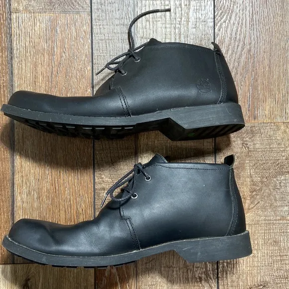Timberland Black Nubuck Leather Waterproof Chukka Boots Size 10.5