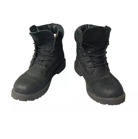 Timberland Boots Women's Size 6 Premium 6-Inch Waterproof Black Suede Boots