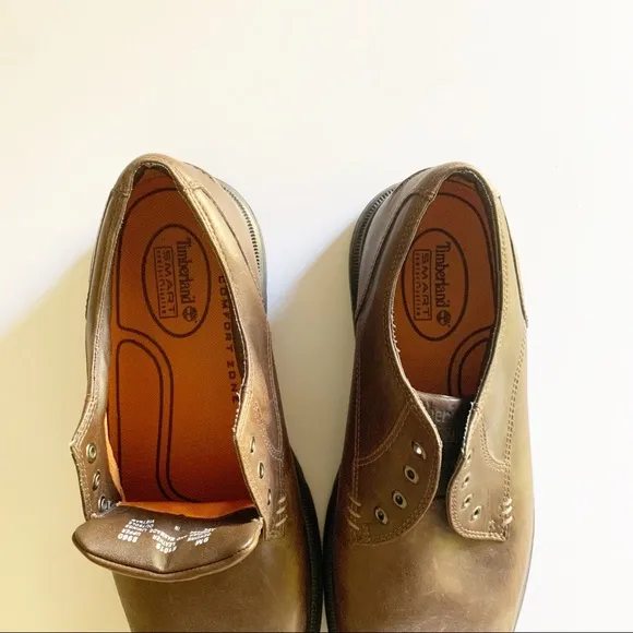 Timberland Brown Smart Leather Lace Up Loafers