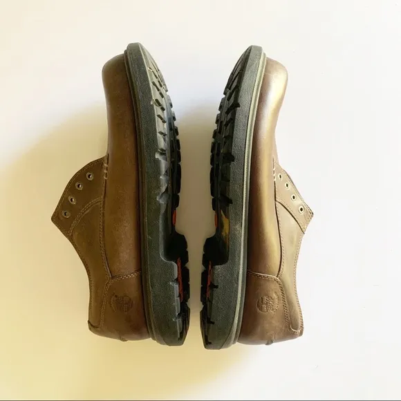 Timberland Brown Smart Leather Lace Up Loafers