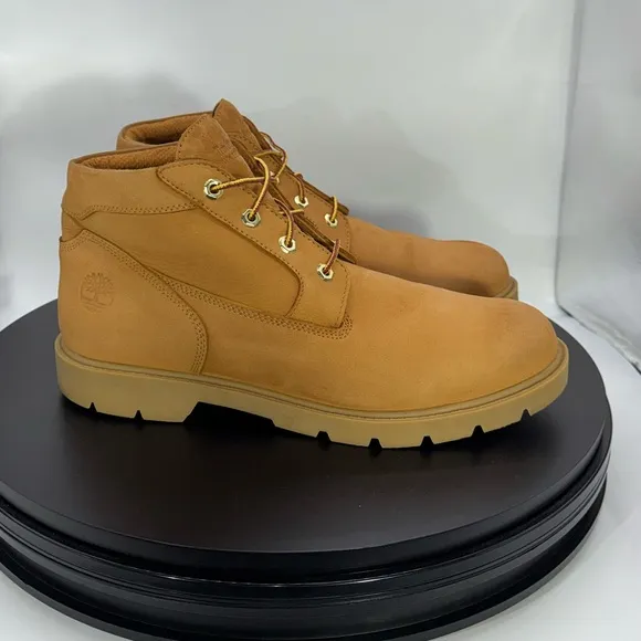 Timberland Chukka Waterproof Leather Ankle-High Boots Wheat Men’s Size 12