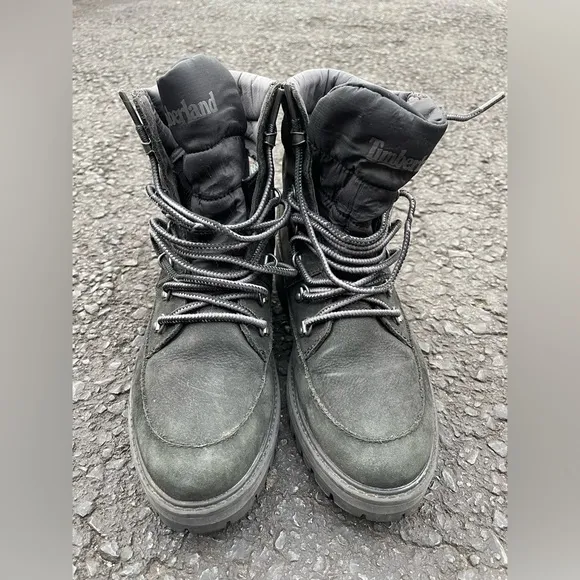 Timberland Courmayeur Valley Boots Womens Size‎ 8.5 Black Waterproof Shoes