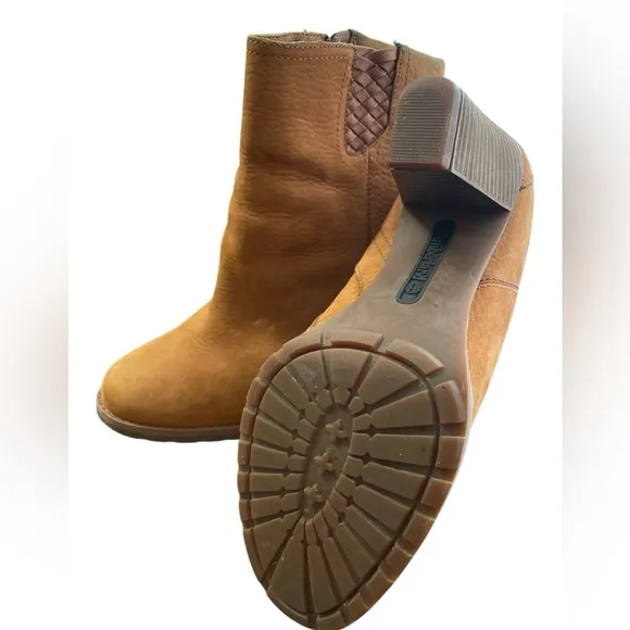 Timberland Earthkeepers Stratham Heights Tan Waterproof Ankle Boots Womens 9W