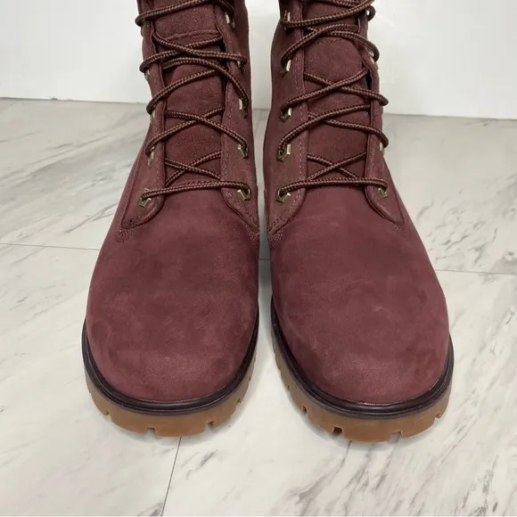 Timberland Jayne Burgundy Lace Up Boot 8 1/2