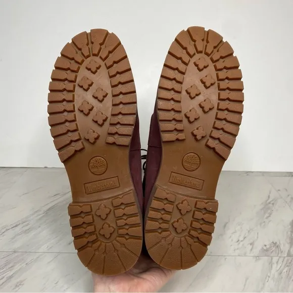 Timberland Jayne Burgundy Lace Up Boot 8 1/2