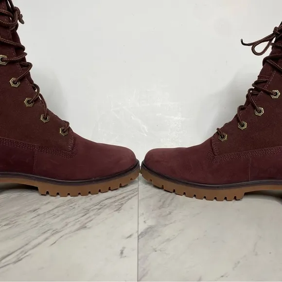 Timberland Jayne Burgundy Lace Up Boot 8 1/2