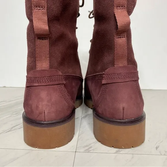 Timberland Jayne Burgundy Lace Up Boot 8 1/2