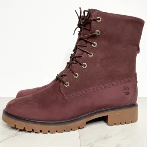 Timberland Jayne Burgundy Lace Up Boot 8 1/2