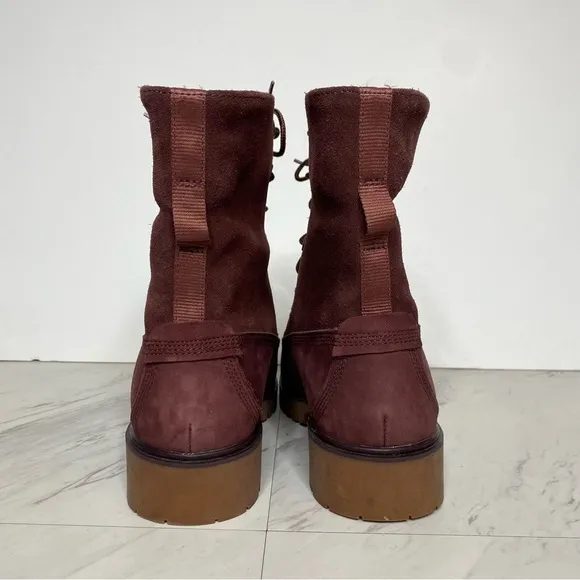 Timberland Jayne Burgundy Lace Up Boot 8 1/2