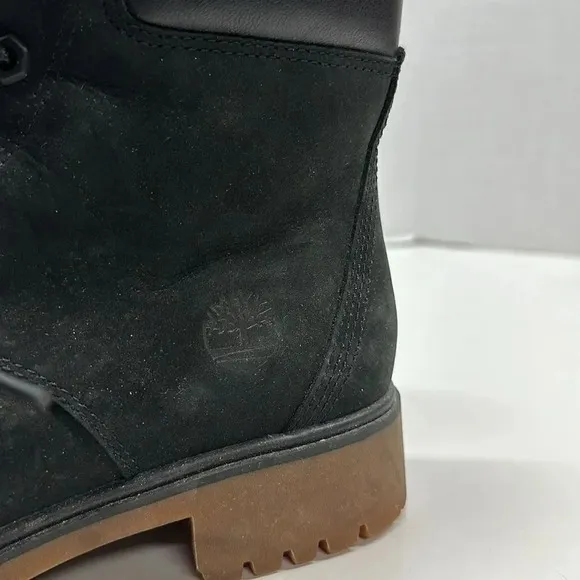 Timberland Jayne Suede Leather Lace Up Waterproof Boots Black Women's Size 6