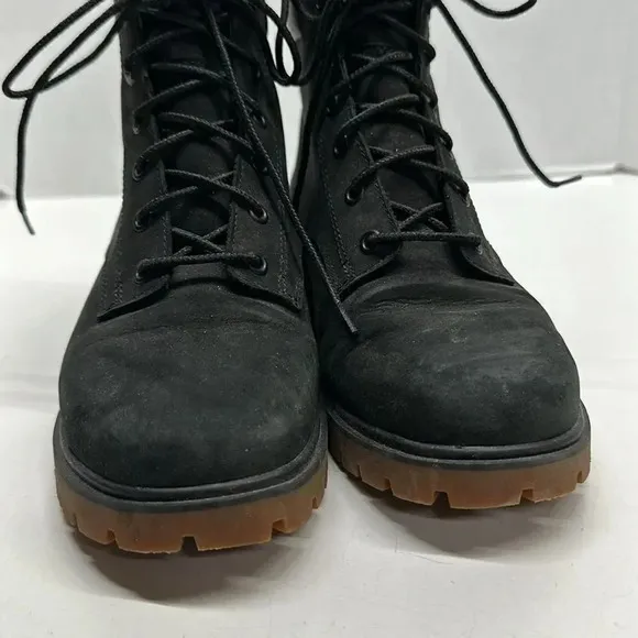 Timberland Jayne Suede Leather Lace Up Waterproof Boots Black Women's Size 6