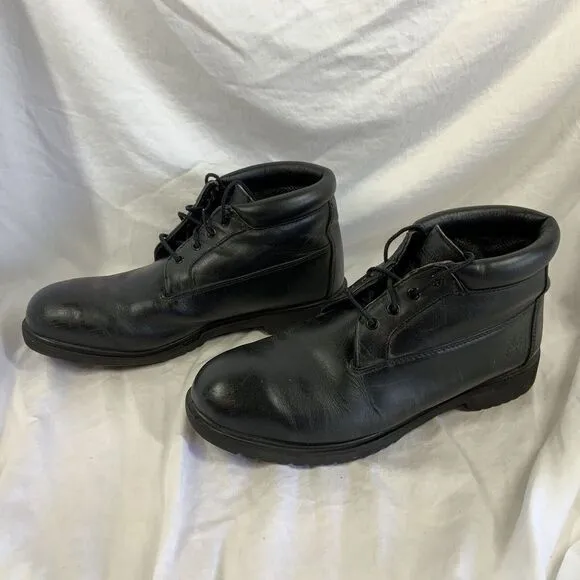 Timberland Men's Chukka  Boots Black Waterproof ‎ Leather Lace Up 11.5 # 50059