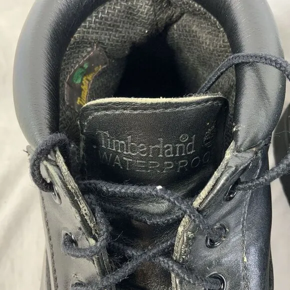 Timberland Men's Chukka  Boots Black Waterproof ‎ Leather Lace Up 11.5 # 50059