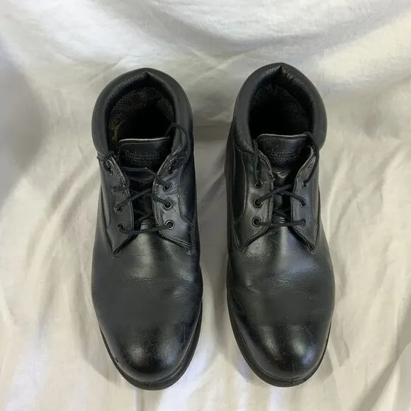 Timberland Men's Chukka  Boots Black Waterproof ‎ Leather Lace Up 11.5 # 50059