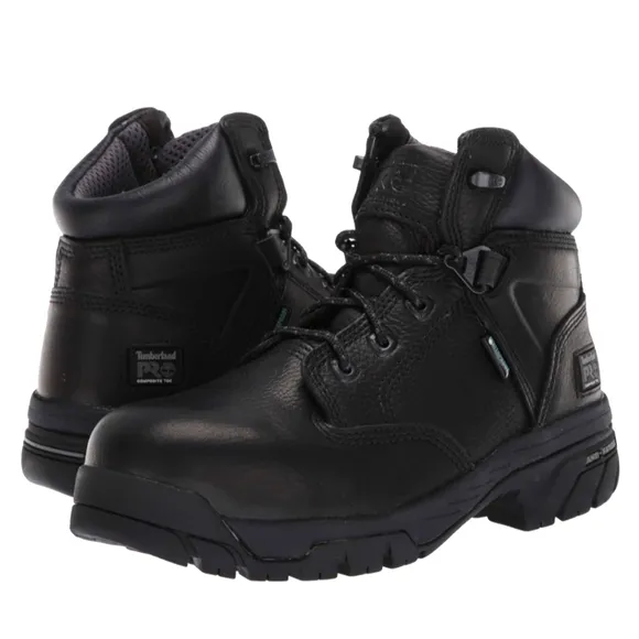 Timberland Pro Work Boots Mens 11 Helix 6&quot; Leather Waterproof Composite Toe Lace