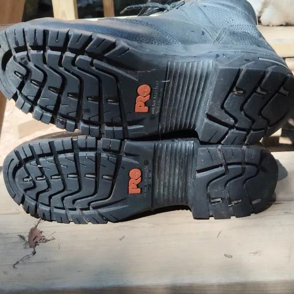 Timberland Pro Work Boots Mens 11 Helix 6&quot; Leather Waterproof Composite Toe Lace