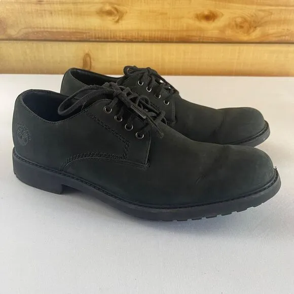 Timberland Sawyer Lane Mens Size 10 Black Waterproof Lace Up Oxfords Shoes Boots