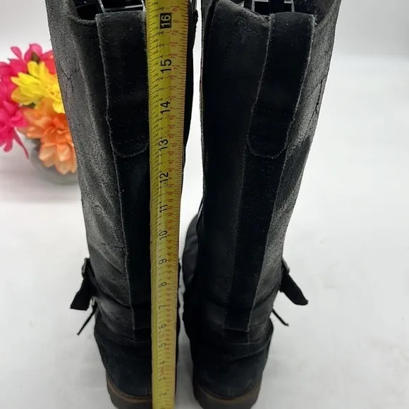 Timberland Wheelwright Waterproof Tall Black boots matte finish women’s size 8.5