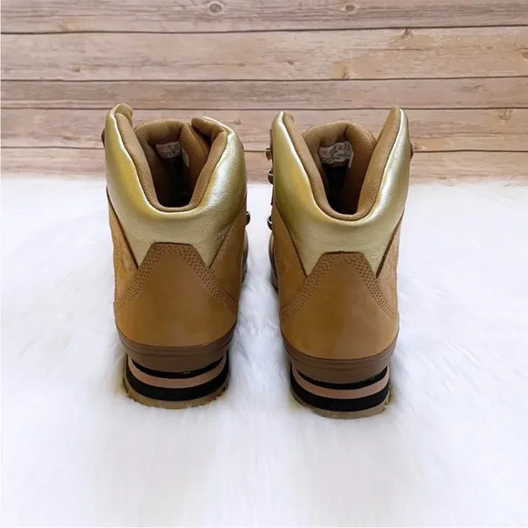 Timberland Women’s Euro Hiker Waterproof Wheat And Gold Boots