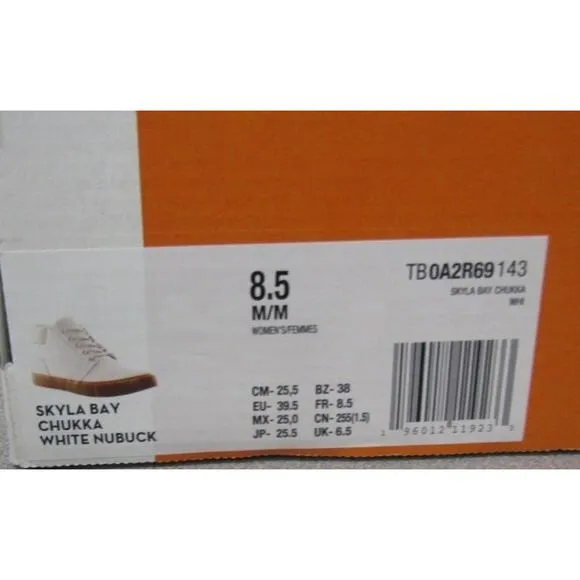 TIMBERLAND WOMEN'S SKYLA BAY 6 '' INCH BOOT WHITE NUBUCK A68U3 Size 8.5 New NIB