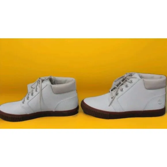 TIMBERLAND WOMEN'S SKYLA BAY 6 '' INCH BOOT WHITE NUBUCK A68U3 Size 8.5 New NIB