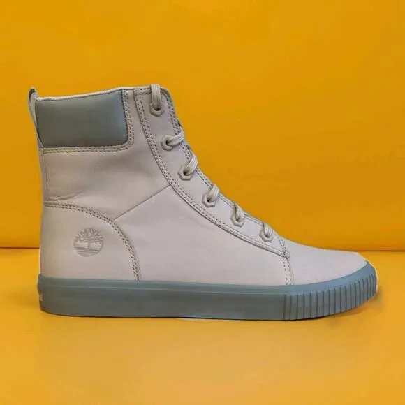TIMBERLAND WOMEN'S SKYLA BAY 6 '' INCH BOOT WHITE NUBUCK A68U3 Size 8.5 New NIB