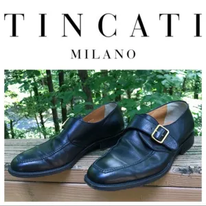 Tincati Milano Italian Leather Monk Strap Shoe