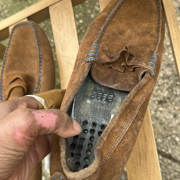 To Boot New York 11 Men's Brown Suede Loafers