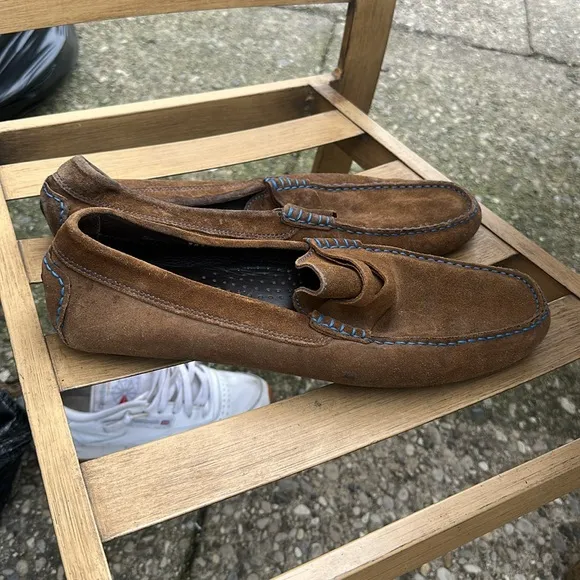To Boot New York 11 Men's Brown Suede Loafers