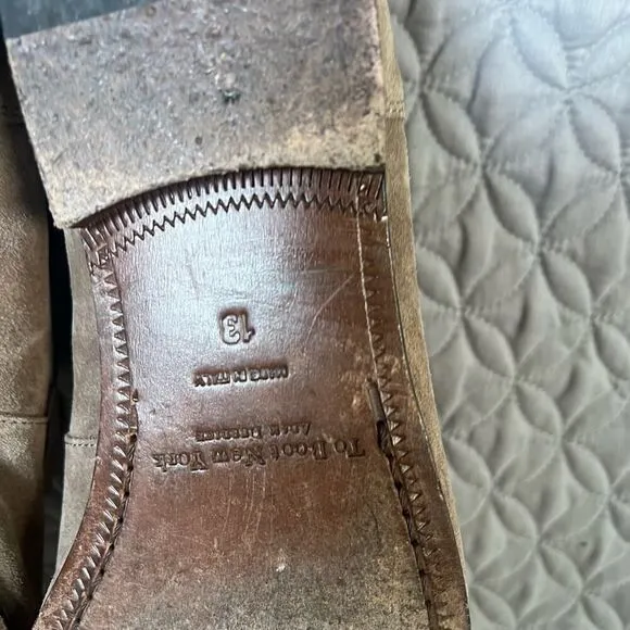 To Boot New York Shoes Men’s 13 Suede Horsebit Loafers Taupe Shoes
