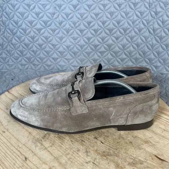 To Boot New York Shoes Men’s 13 Suede Horsebit Loafers Taupe Shoes