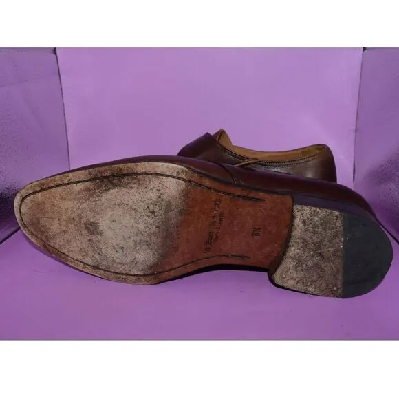 To Boot New York Adam Derrick Brown Leather Monk Strap Shoes - 8.5