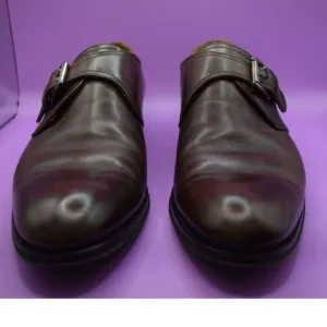 To Boot New York Adam Derrick Brown Leather Monk Strap Shoes - 8.5