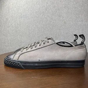 Todd Snyder PF Flyers Shoes Men's 8 Gray Leather Comfort Lace Up Walking Sneaker