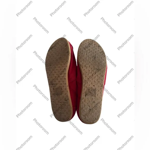 Tom’s Bright Red Women’s Slide On Casual Shoes Size 7.5