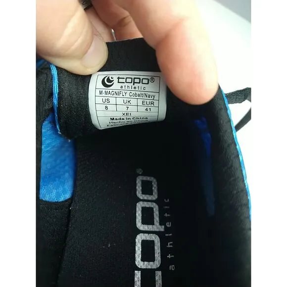 Topo Men's 8 Athletic Magnify Running Shoes Cobalt Navy