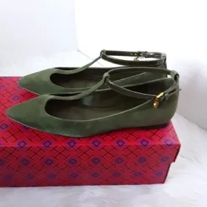 Tory Burch Ashton T-strap Y2K Flat Women's Shoes size 5M
