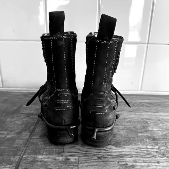 Tredstep Spirit Front Zip Paddock Boots US 6.5 EU 37 black with spurs