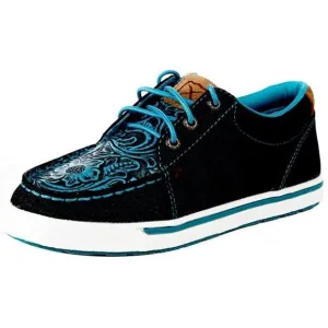 Twisted X Youth 12.5 Kid's Kicks Casual Sneaker Shoes - Dark Teal - YCA0011