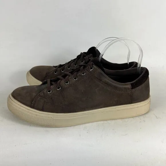 UGG Baysider Low Weather Sneakers Men's 10 Brown Lace Up Round Toe Casual Shoes