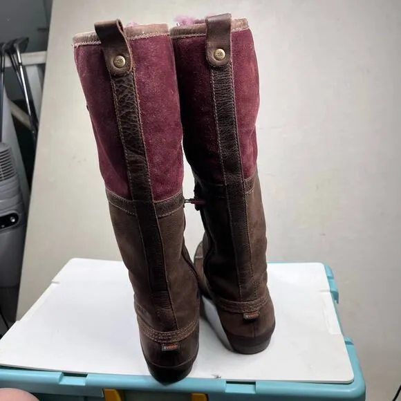 UGG Belcloud Waterproof Brown Boots Brown Suede Leather US 8 UK 6.5 EU 39