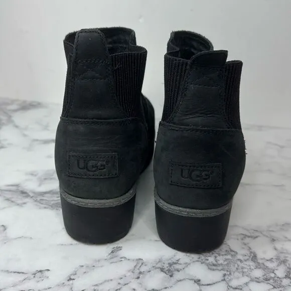UGG Black Kress Ankle Boots 7.5