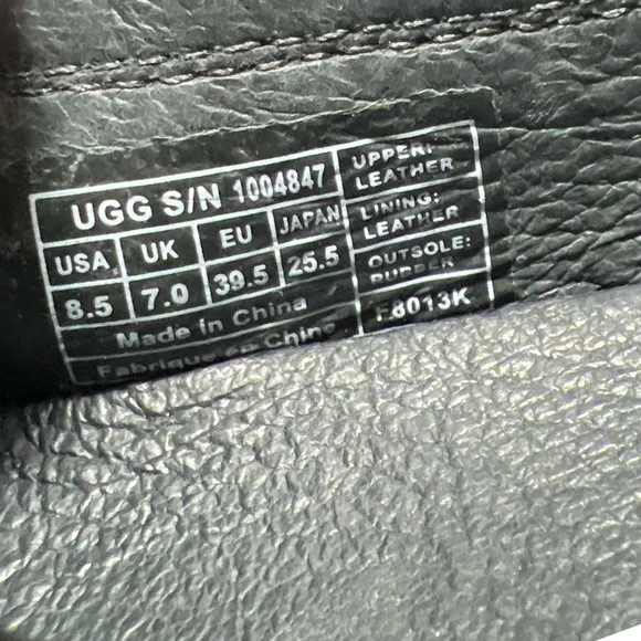 Ugg Black  Loafers