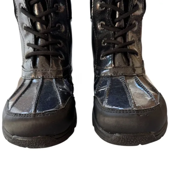 UGG Butte II Glitter Patent Lace Up Waterproof Winter Boots